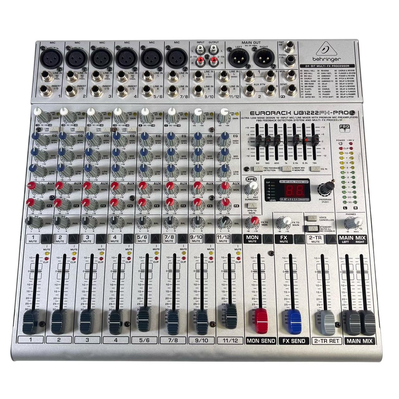 Used Behringer EURO 12 UB1222FS-PRO AS-IS EQ FADER CAP Mixing