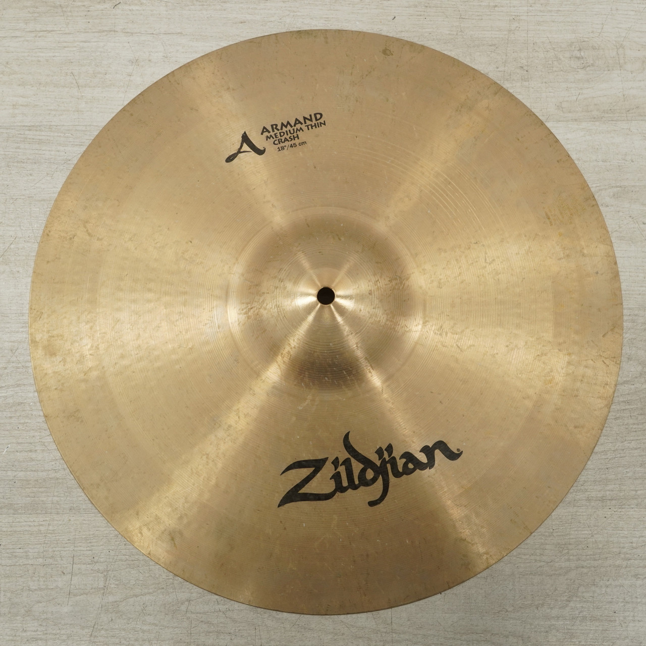 Used Zildjian A Armand Medium Thin Crash Cymbal 18 - Inch
