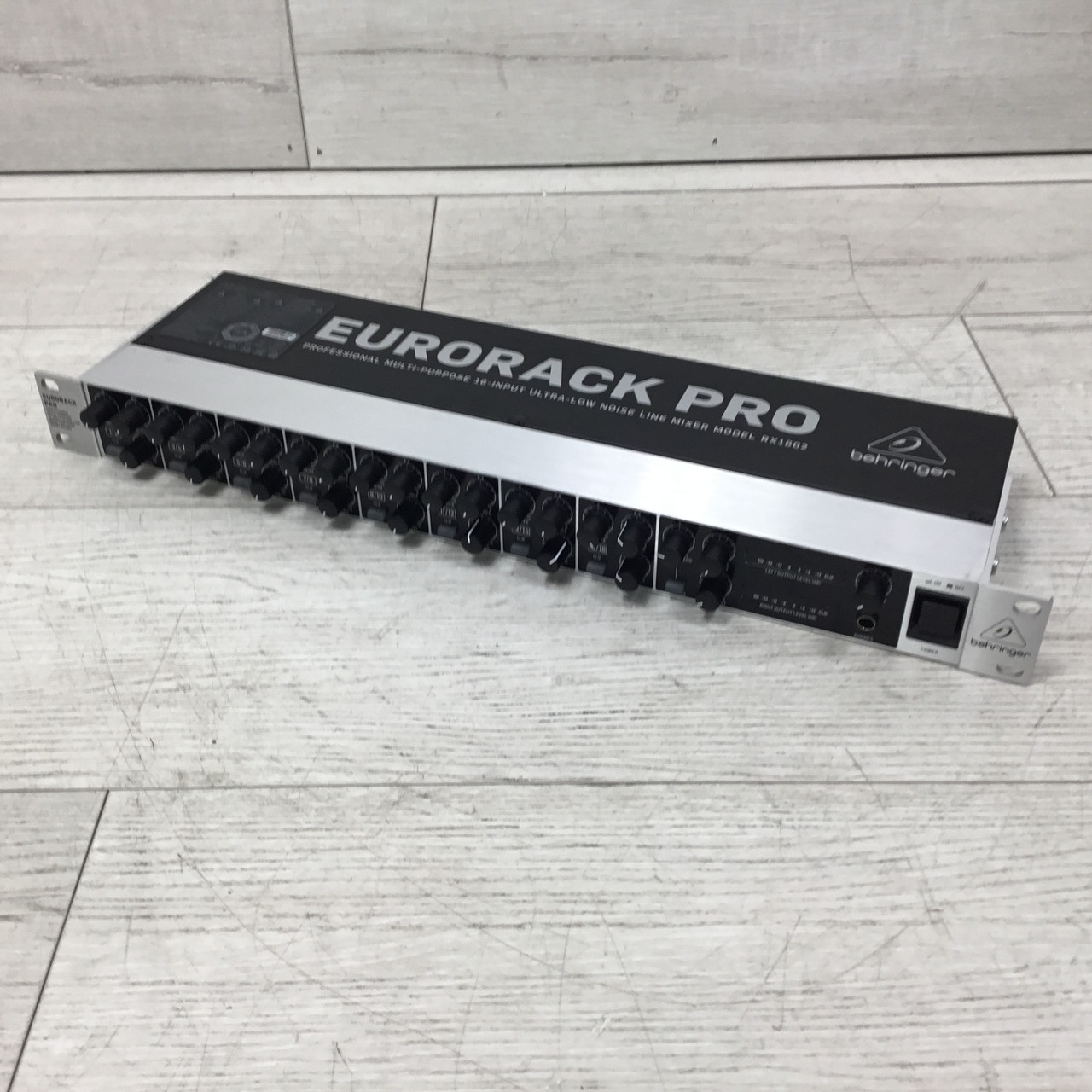 Used Behringer EURORACK PRO RX1602FX RACK MIXER Rackmount Mixer
