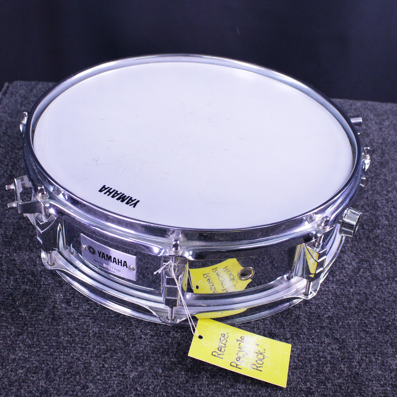 Used Yamaha SNARE 13X4 STEEL PICCOLO DRUM Metal Snare Drum 13