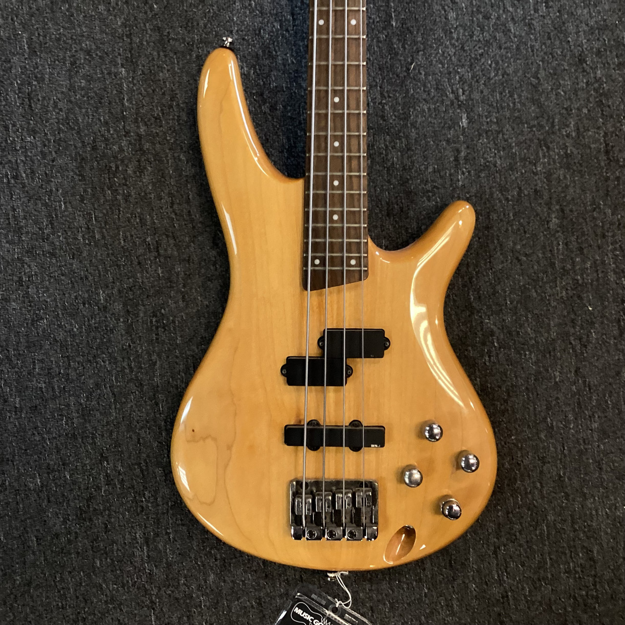 Used Ibanez SR400 Bass Guitar Natural 4-String