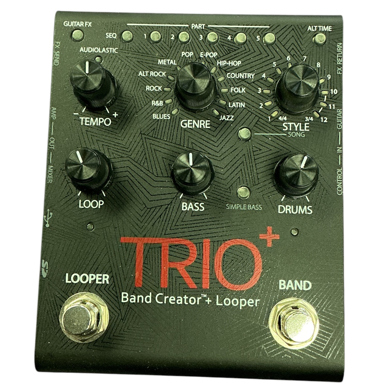 Used Digitech TRIO + Multi-FX Pedal