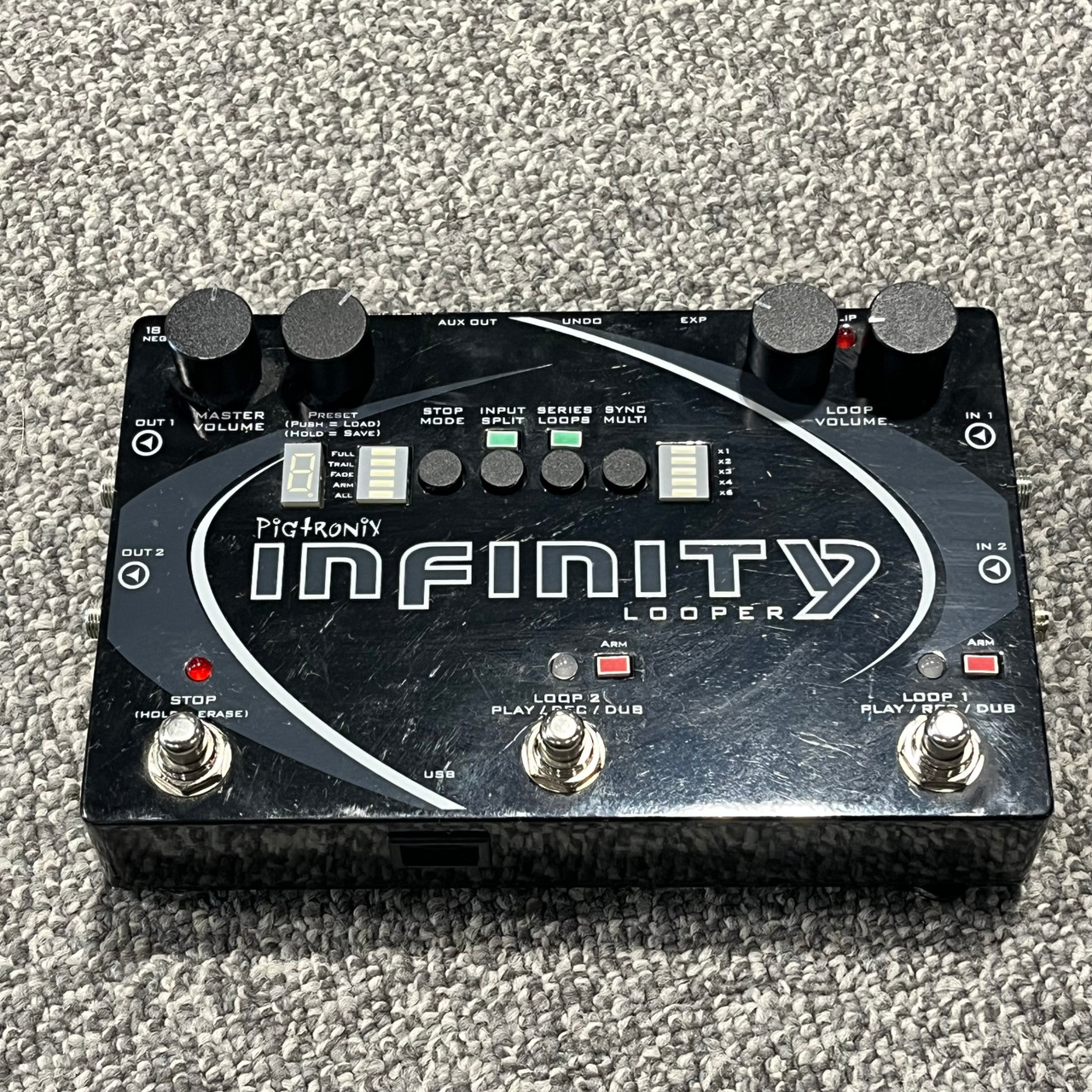 Used PIGTRONIX INFINITY LOOPER Guitar Pedal