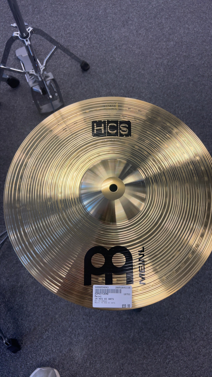 Used Meinl 14 HCS HI HATS Hi Hat Cymbals 14