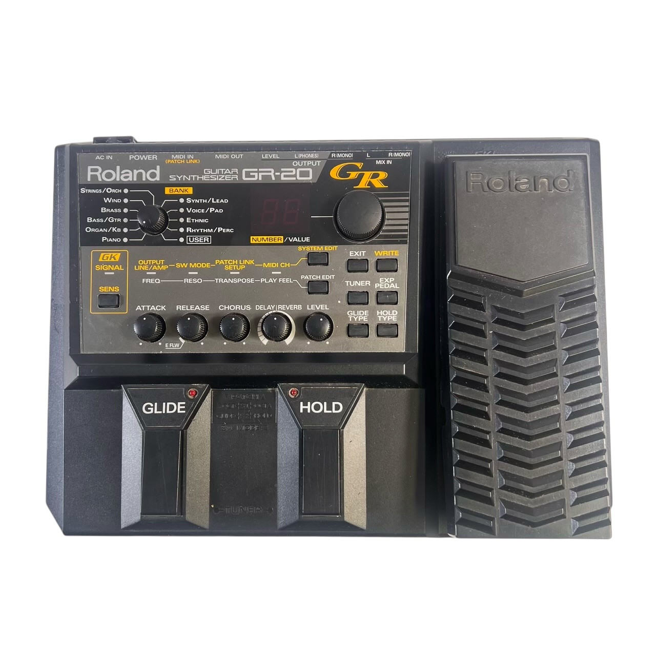 Used Roland GR-20 WITH GK-3 PICKUP AND CABLE Synthesizer Pedal