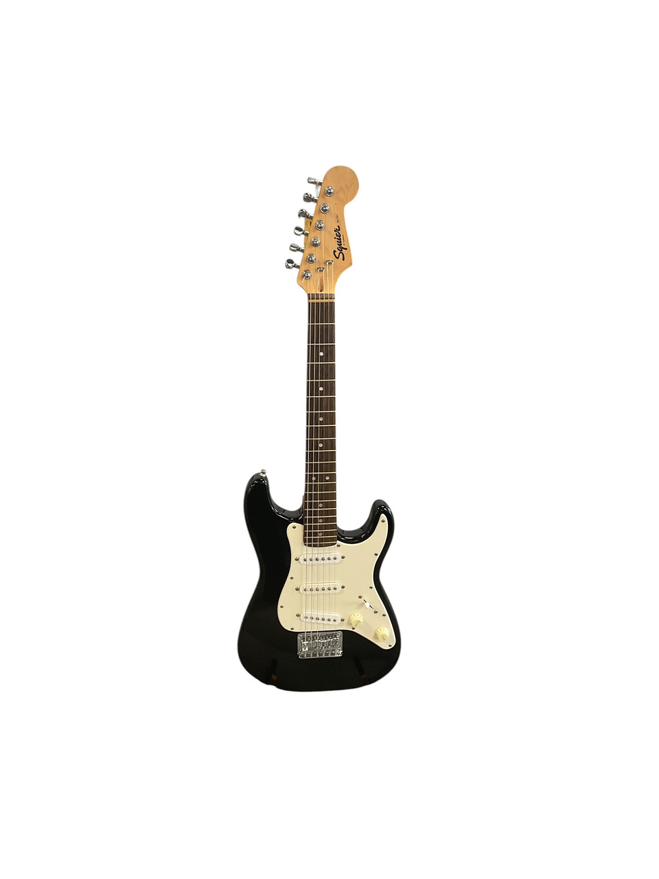 Used Squier MINI STRATOCASTER Electric Guitar Black 6-String