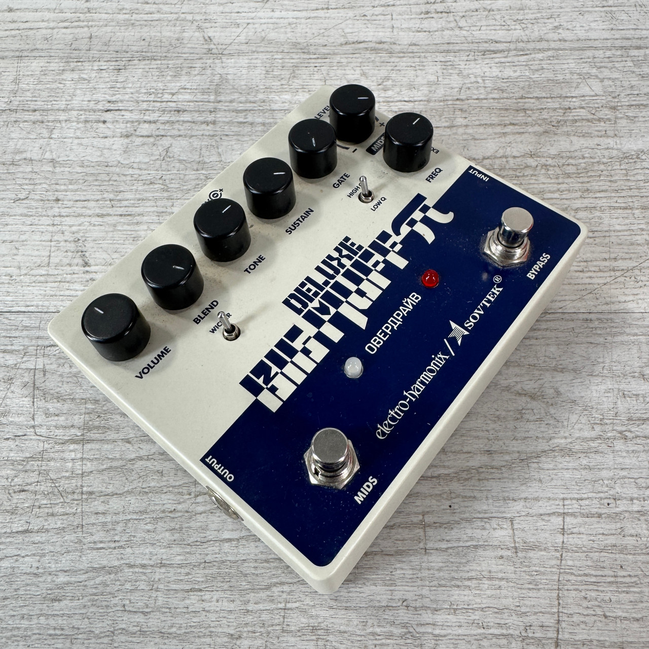 Used Electro-Harmonix Sovtek Deluxe Big Muff Pi Fuzz Pedal with