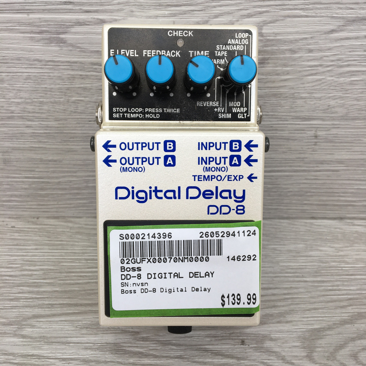 Used Boss DD-8 DIGITAL DELAY Delay Pedal