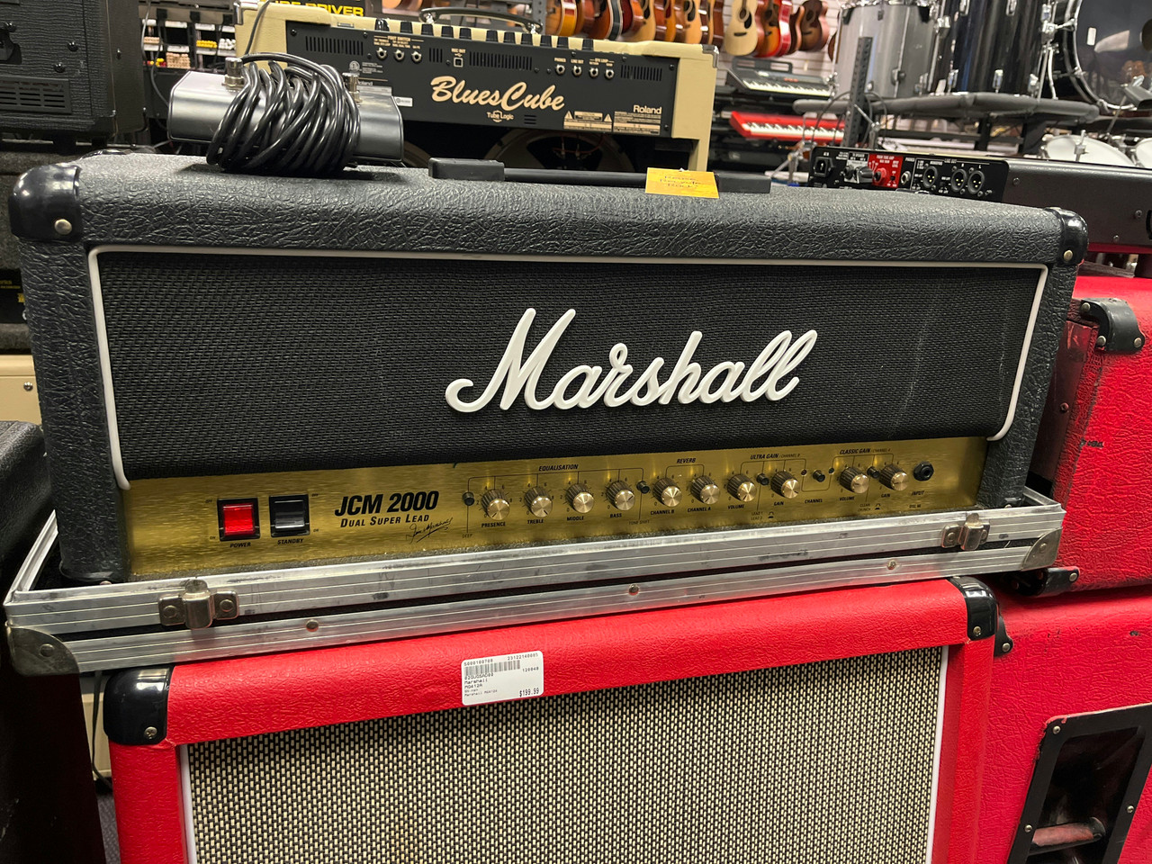 Used Marshall JCM 2000 DSL W/ROAD CASE AND FTSW Tube Guitar Amps
