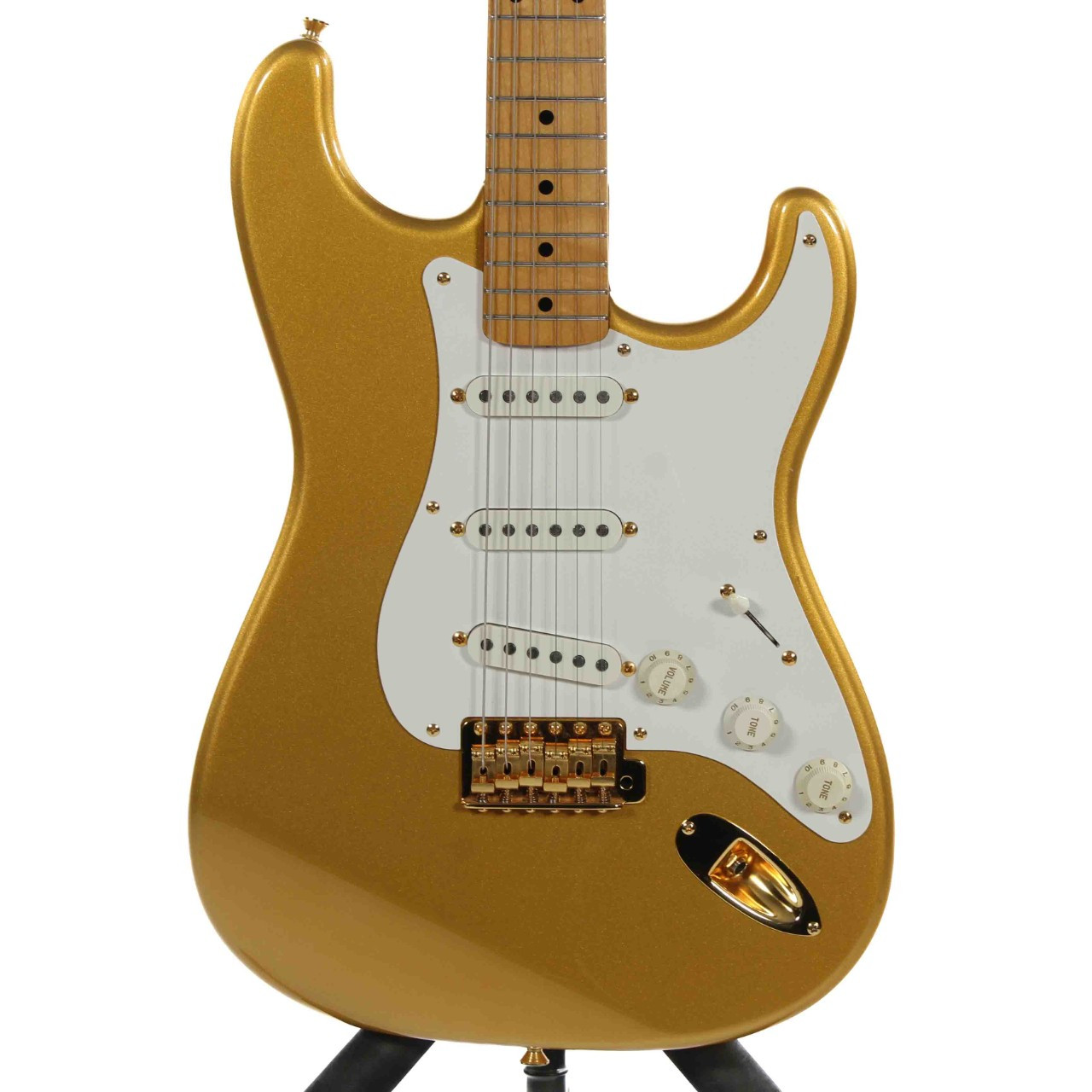 Used Fernandes LE-2G S Type Electric Guitar Goldtop 6-String
