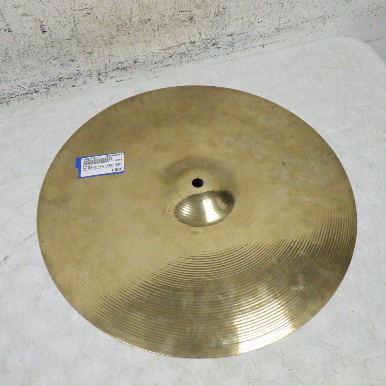 中古 クラッシュシンバル セイビアン SABIAN AA MEDIUM CRASH 16インチ