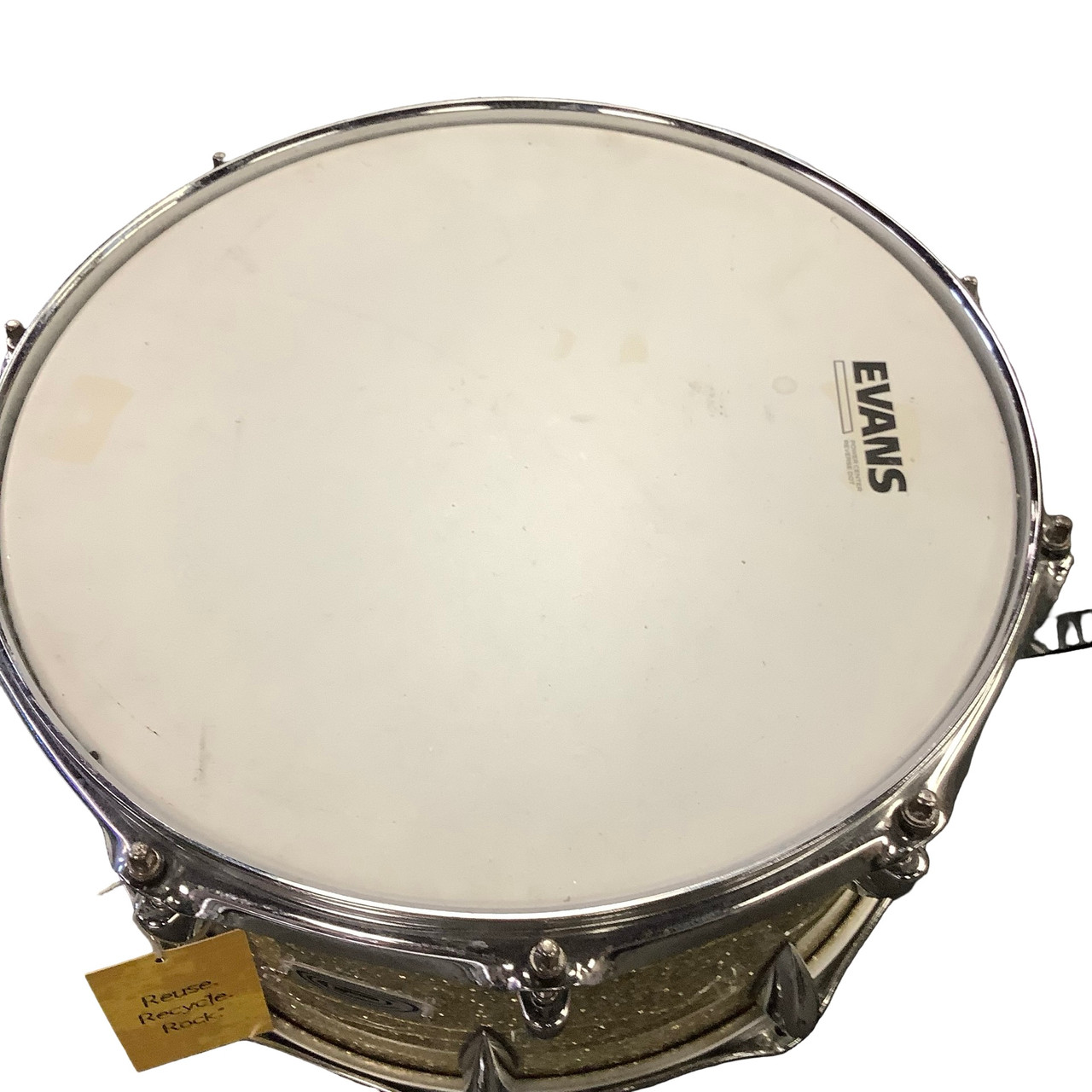 GANK DRUM スティールパン ゴールド Used Orange County 14X7 GOLD SPARKLE Wood Snare Drum 14
