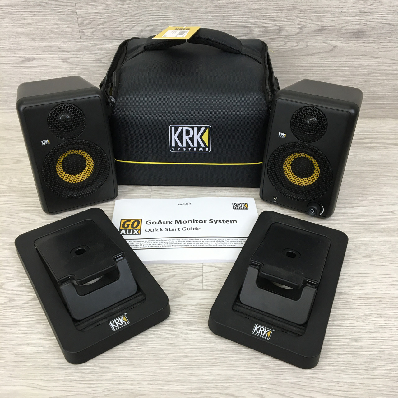Used KRK GOAUX 3 PAIR Powered Studio Monitor