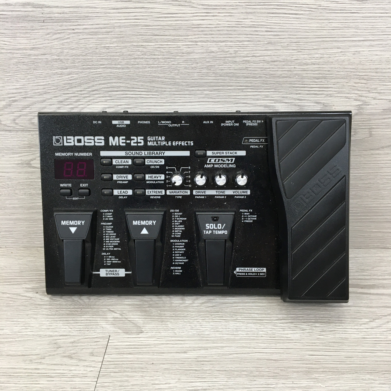 Used Boss ME-25 Multi-FX Pedal
