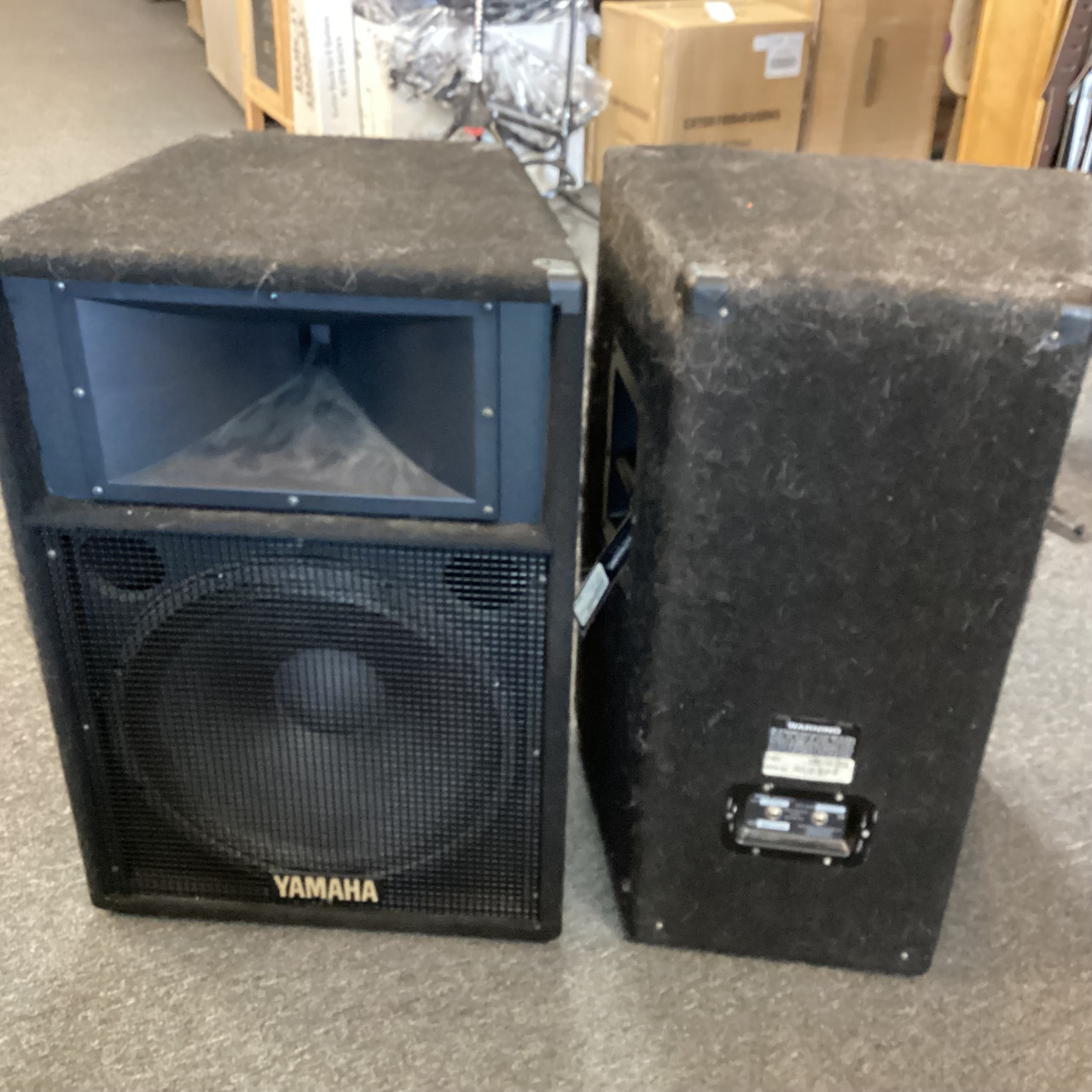 Used Yamaha S115IV PAIR Passive Full Range Speaker Cabinet