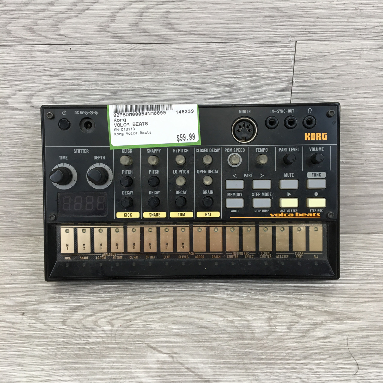 Used Korg VOLCA BEATS Compact Drum Machine