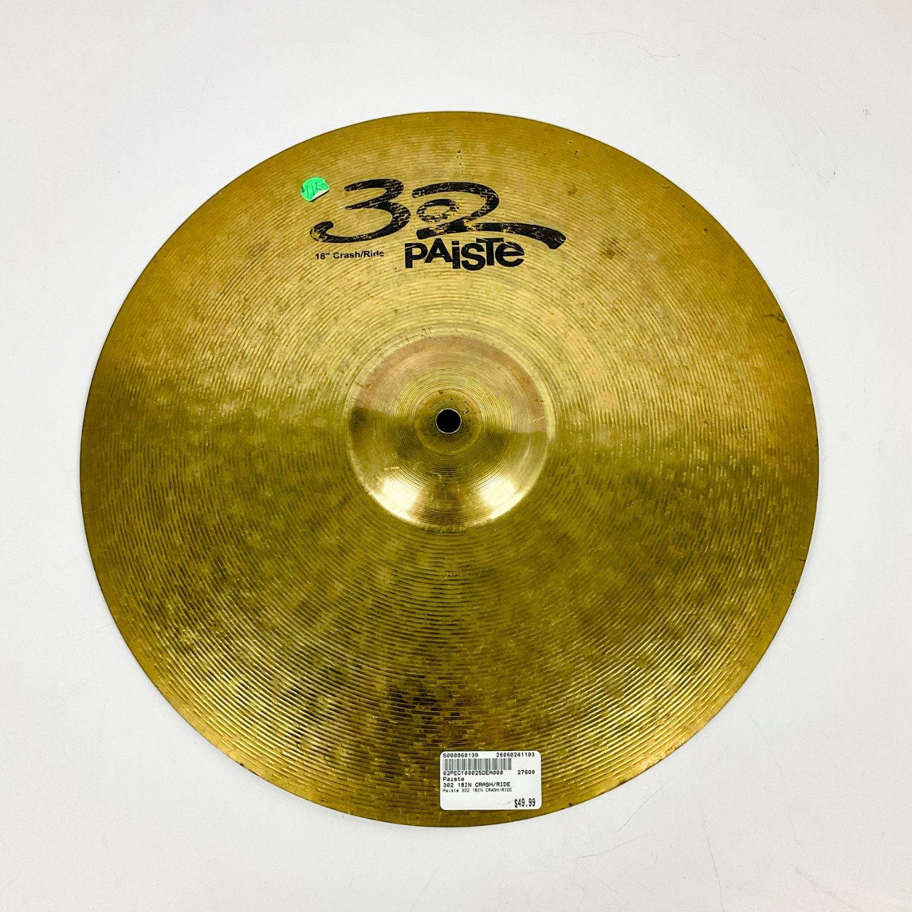 ※さとぴー Used Paiste 302 18IN Crash/Ride Cymbal