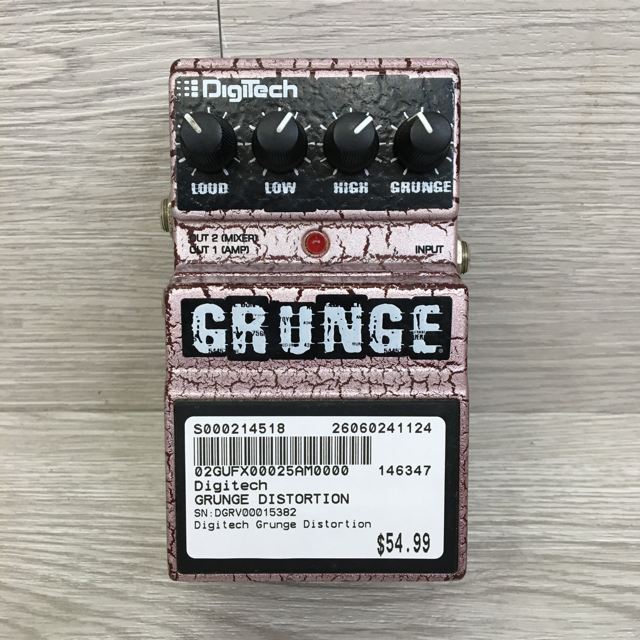 Used Digitech GRUNGE DISTORTION Distortion Pedal