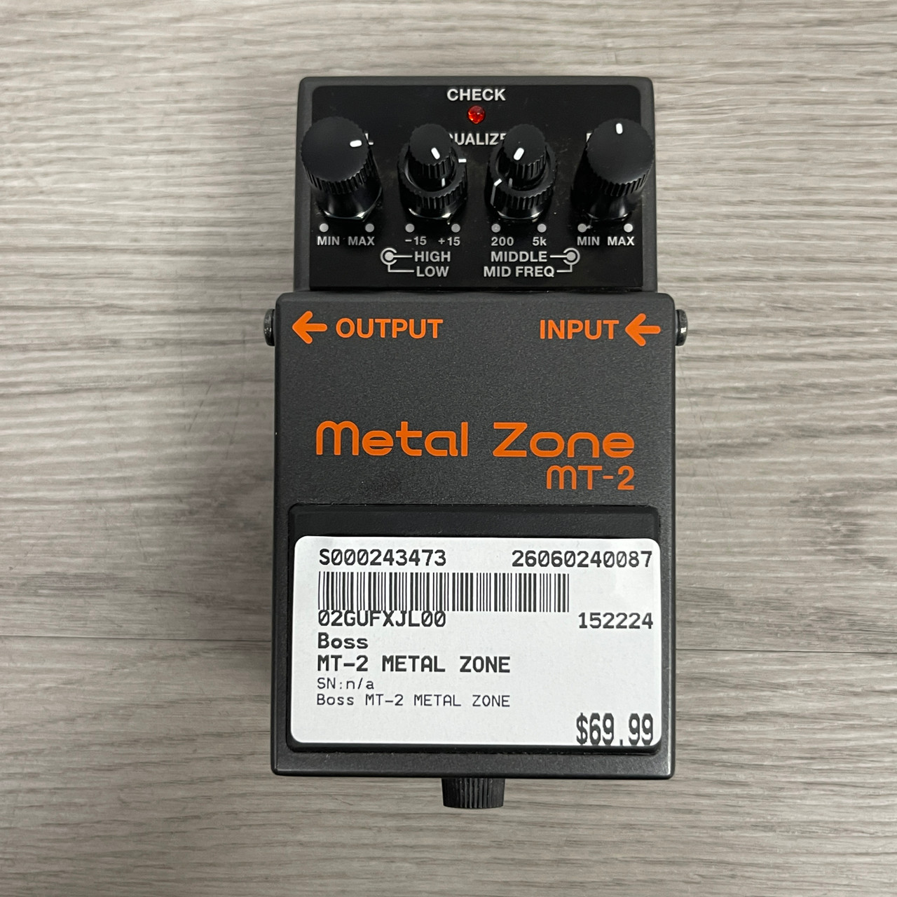 Used Boss MT-2 METAL ZONE Distortion Pedal
