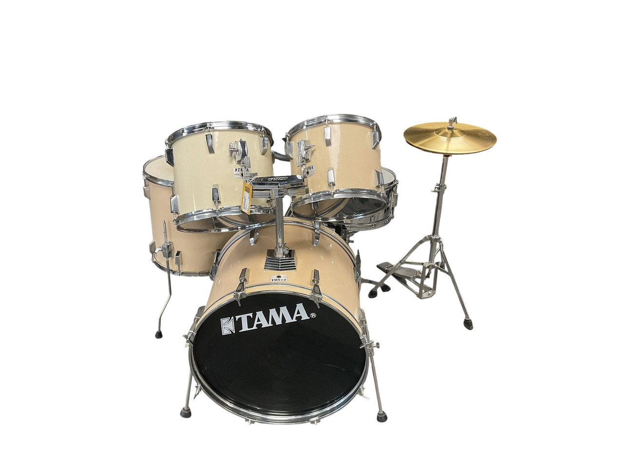 Used Tama ROCKSTAR Drum Kit White 22