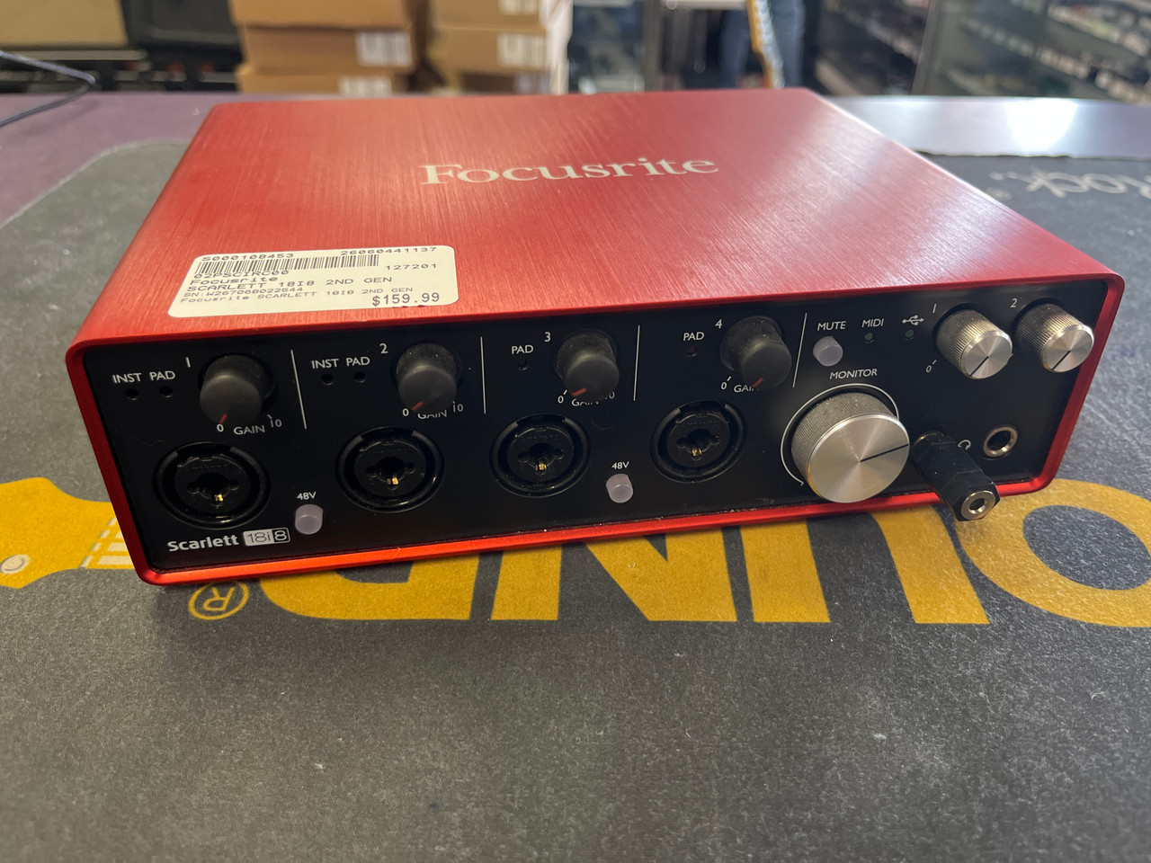 Used Focusrite SCARLETT 18I8 2ND GEN Computer Interface 4 A/D