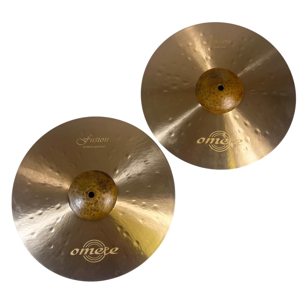 【独占販売品】omete cymbals Energy Hi-hat 14インチ Used OMETE 14IN FUSION HI HATS Hi Hat Cymbals 14
