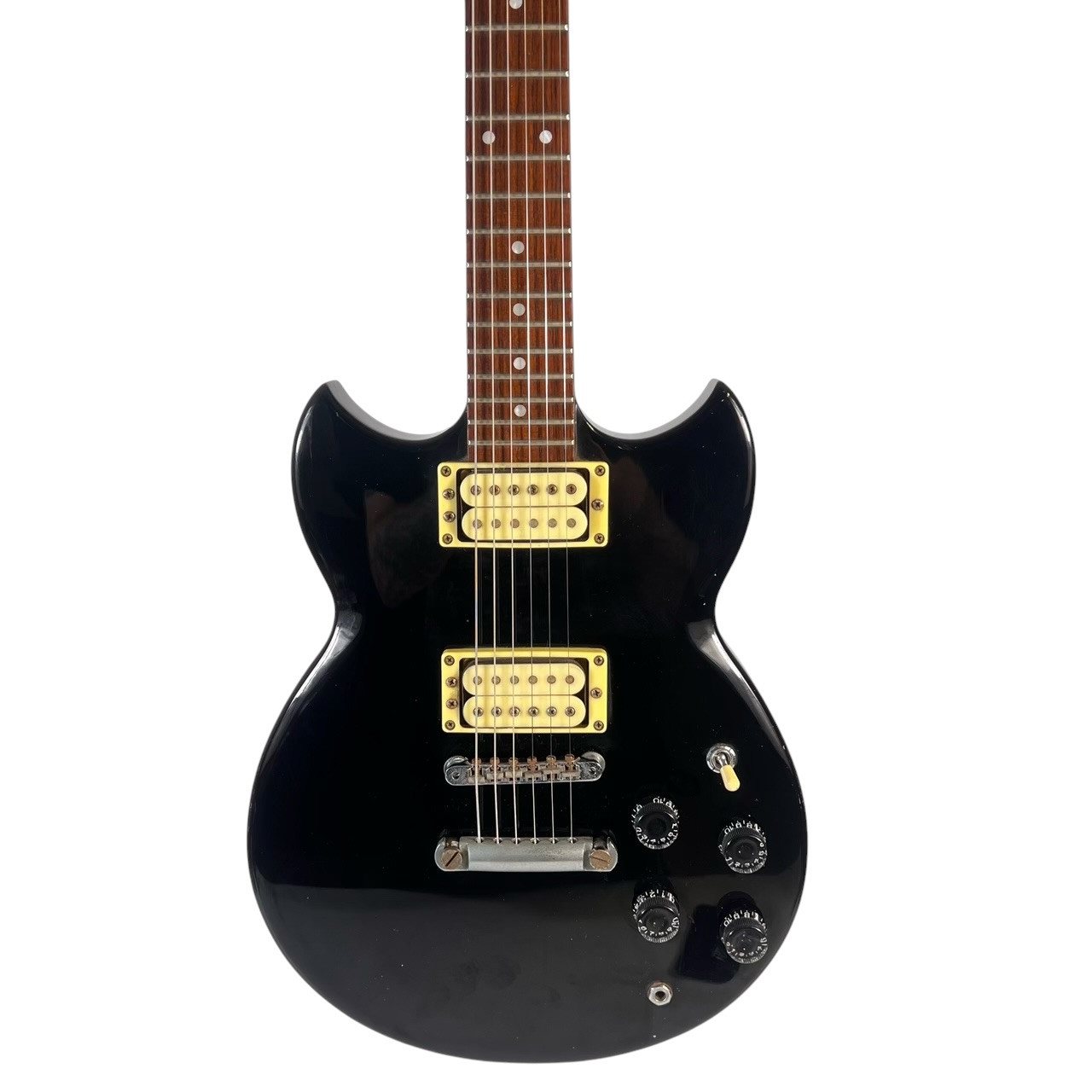 Used Yamaha 1984 SBG-200 Vintage SG Type Electric Guitar Black 6