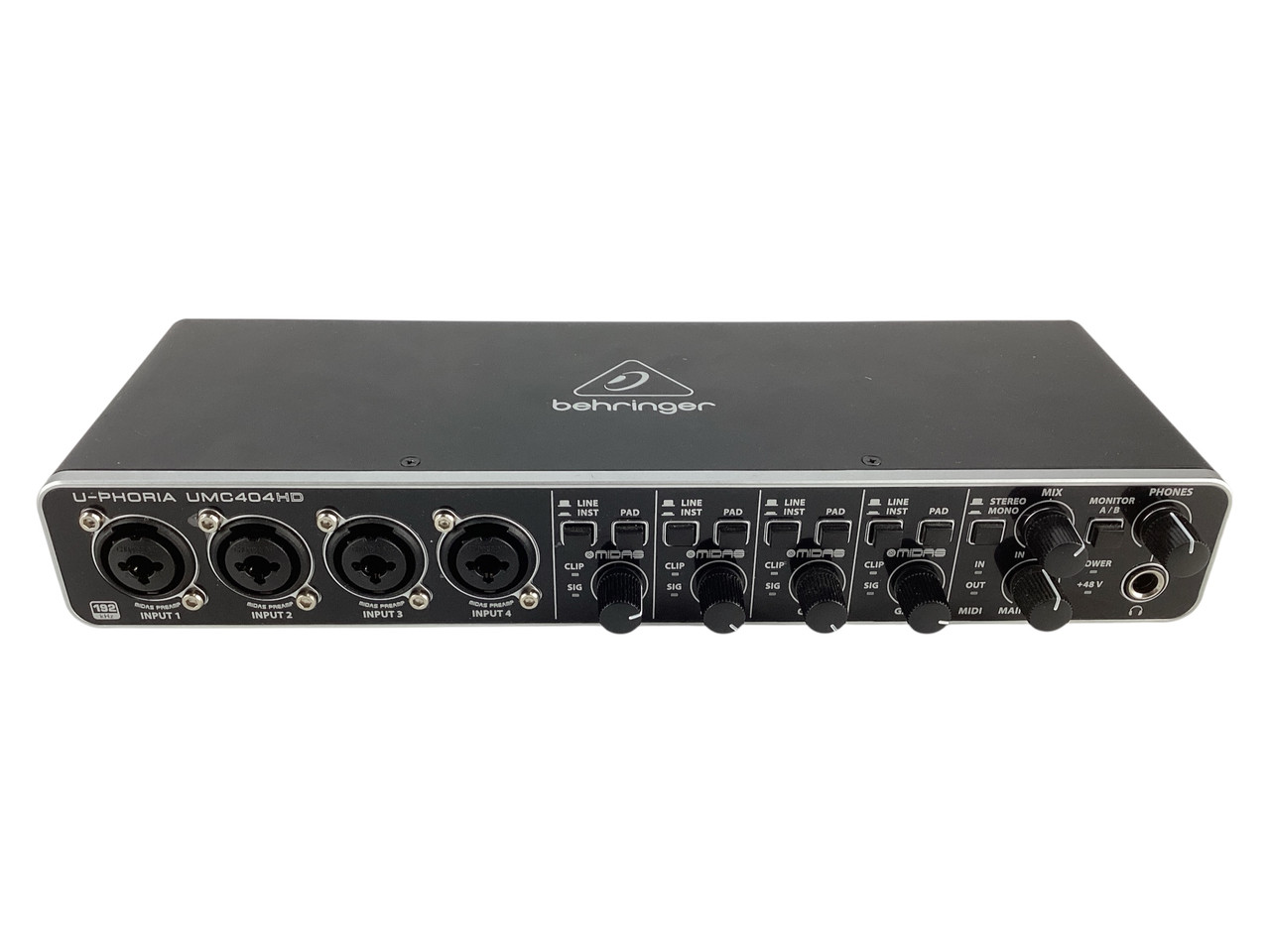 Used Behringer U-PHORIA UMC404HD INTERFACE W/AC Computer Interface