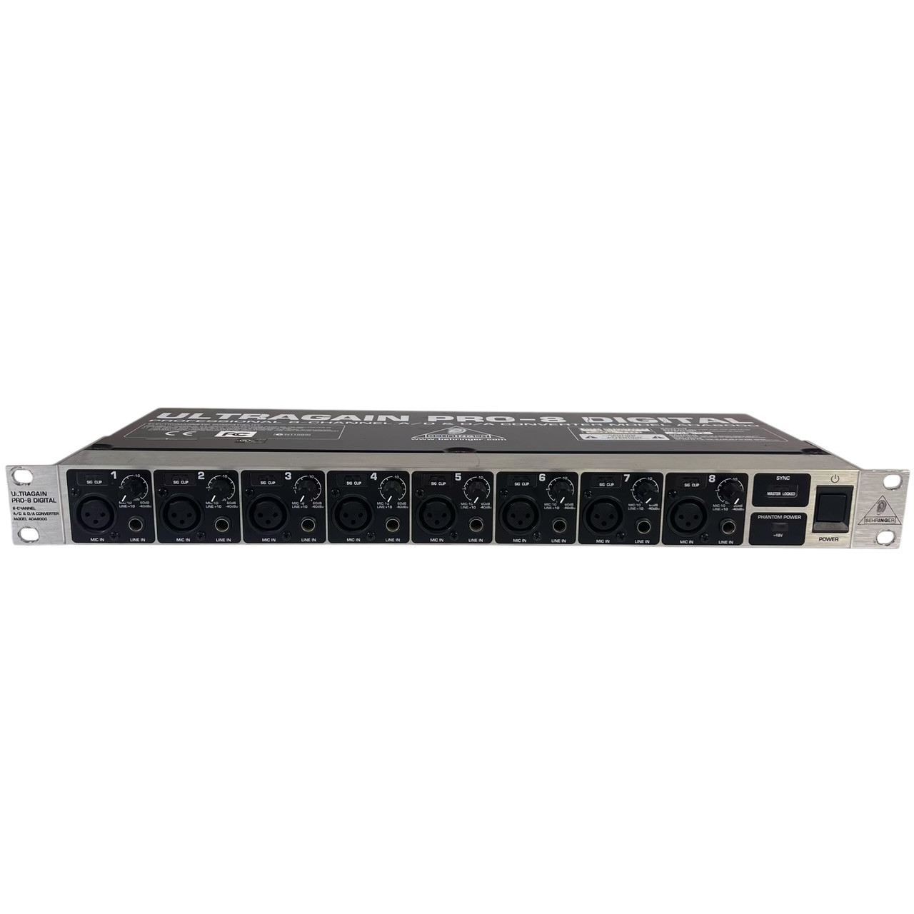 Used Behringer ADA8000 ULTRAGAIN PRO-8 DIGITAL Preamp