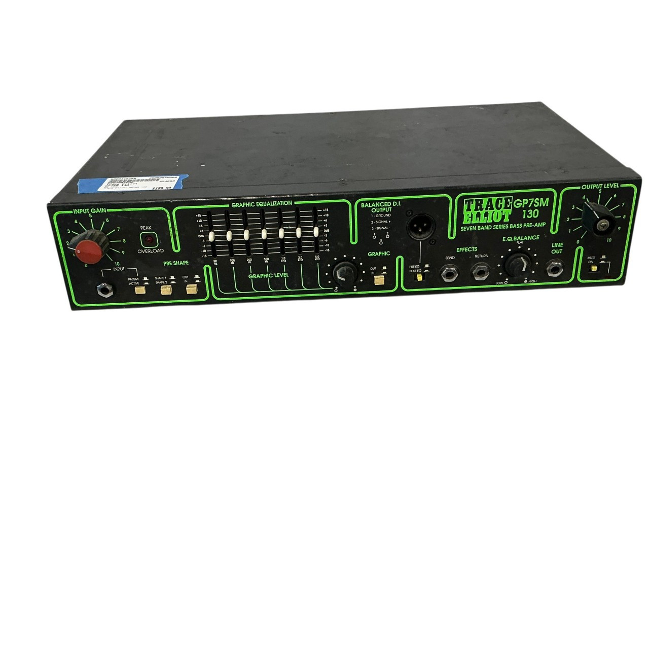 Used Trace Elliot GP7SM 130 Rackmount Bass Amplifier Head
