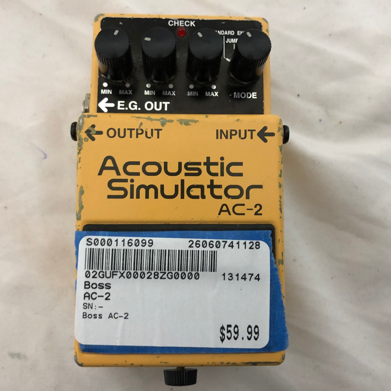 Used Boss AC-2 Amp Modeling Pedal