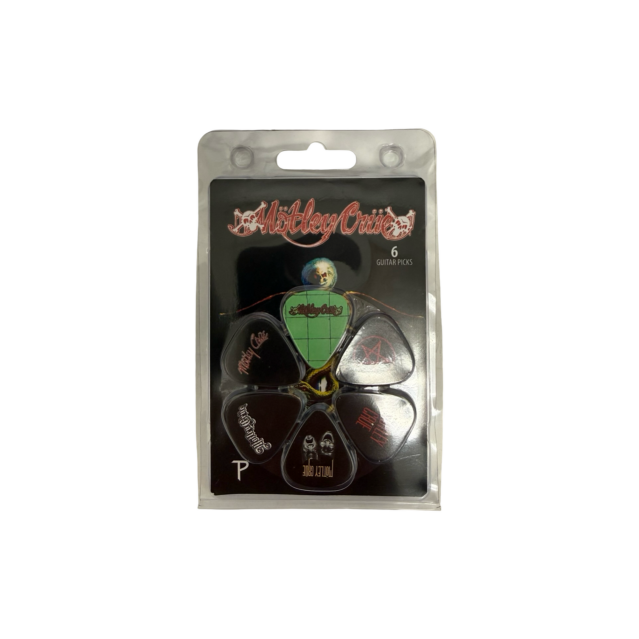 New PERRI'S LEATHER MOTLEY CRUE 6-PACK GUITAR PICKS