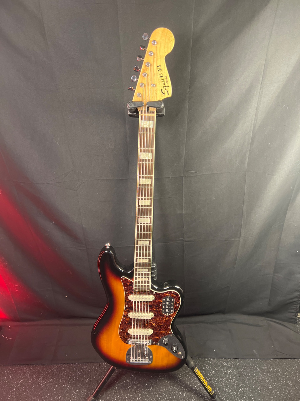 Used Squier CLASSIC VIBE BASS VI Bass Guitar Sunburst 6-String