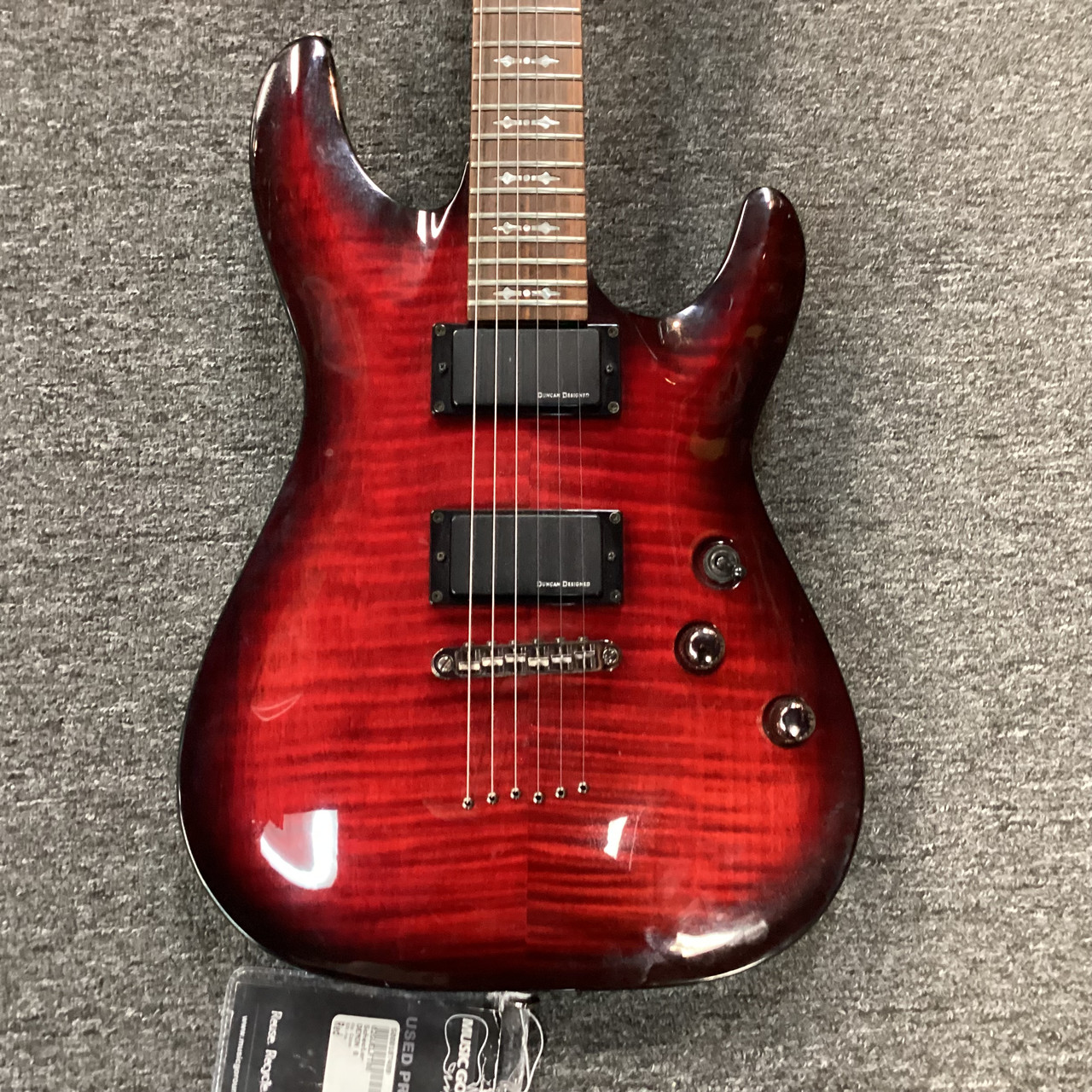 Used Schecter DEMON 6 Electric Guitar Red 6-String