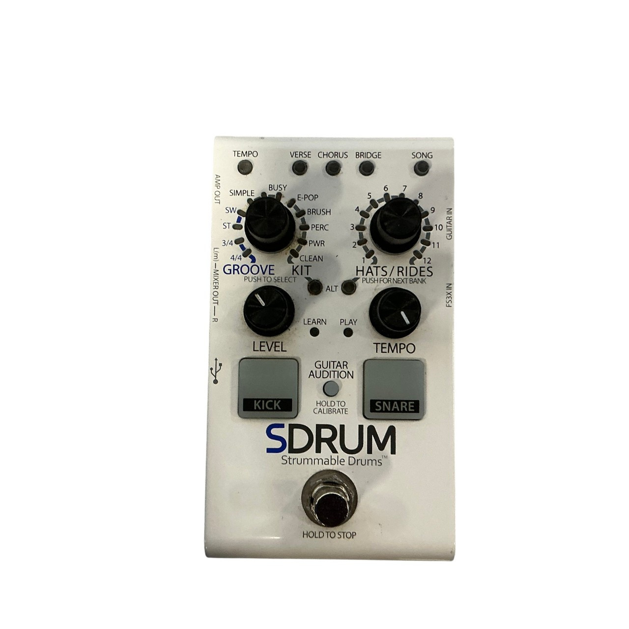 Used Digitech SDRUM Guitar Effects Pedal