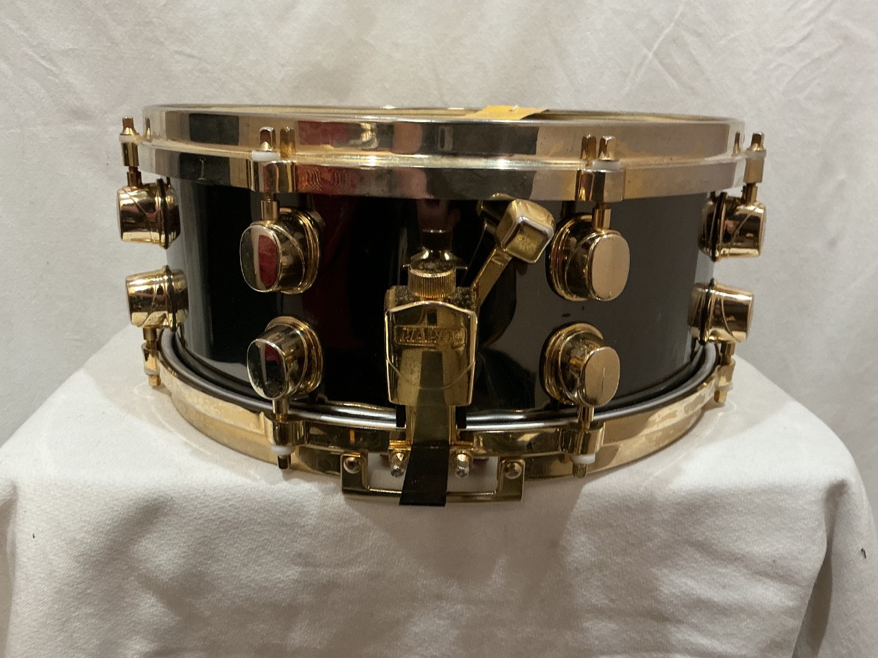 Used Mapex BRASS BLACK PANTHER 13X5.5 Wood Snare Drum 13