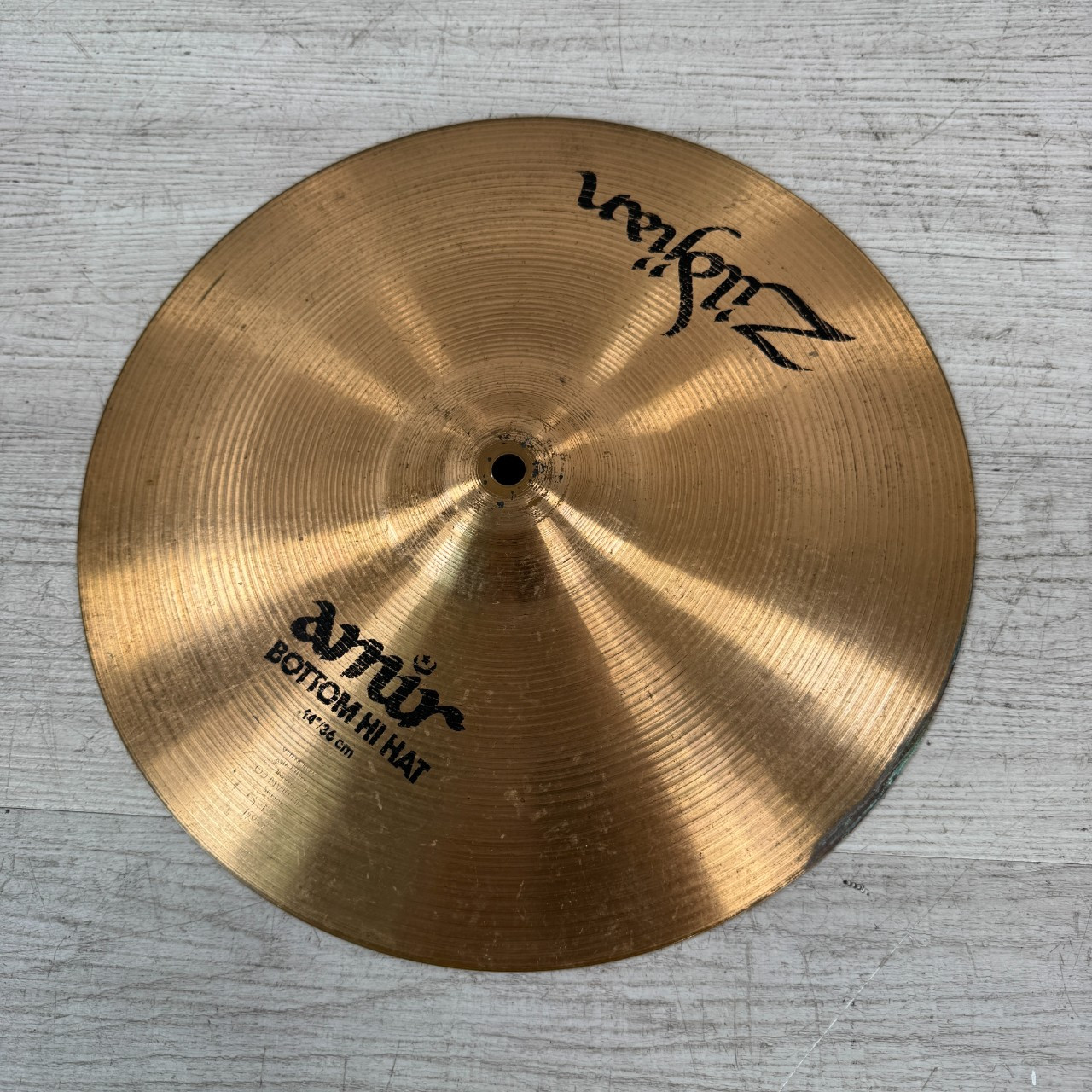 Used Zildjian AMIR Hi-hat Bottom Cymbal - 14-inch