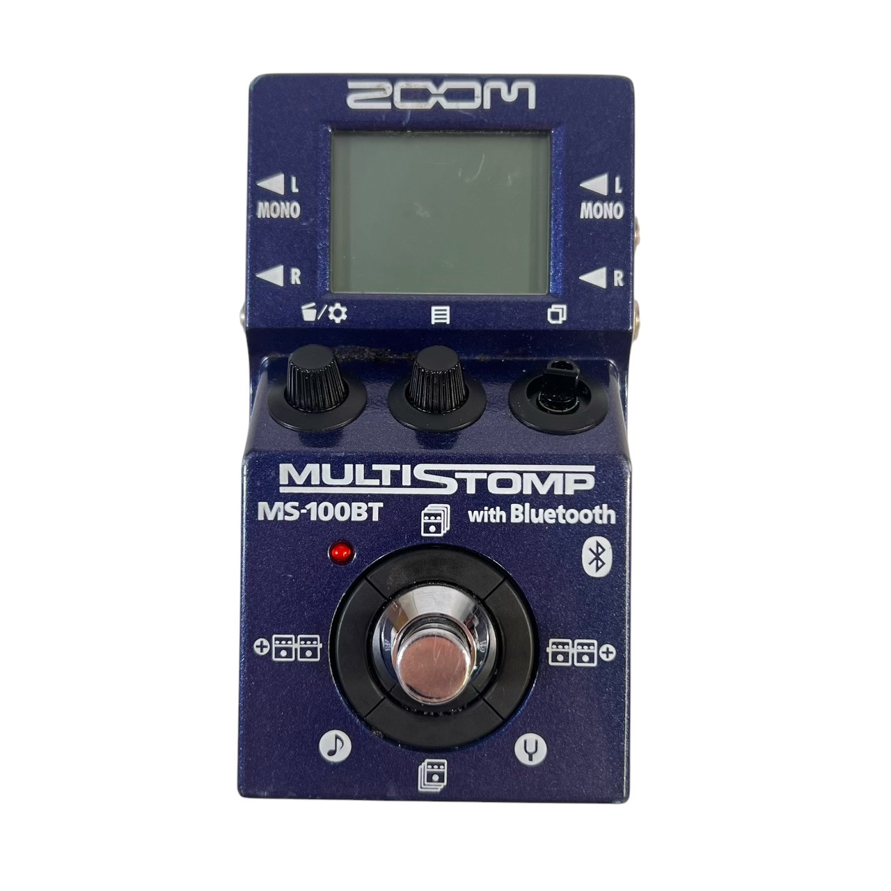 zoom multistomp ms-100BT エフェクター　ジャンク品 Used Zoom MULTISTOMP WITH BLUETOOTH MS-100BT Floorboard Effect