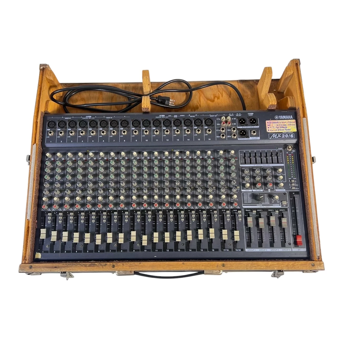 Yamaha MX20/6 アナログミキサー Used Yamaha MX20/6 WITH CASE Mixing Console