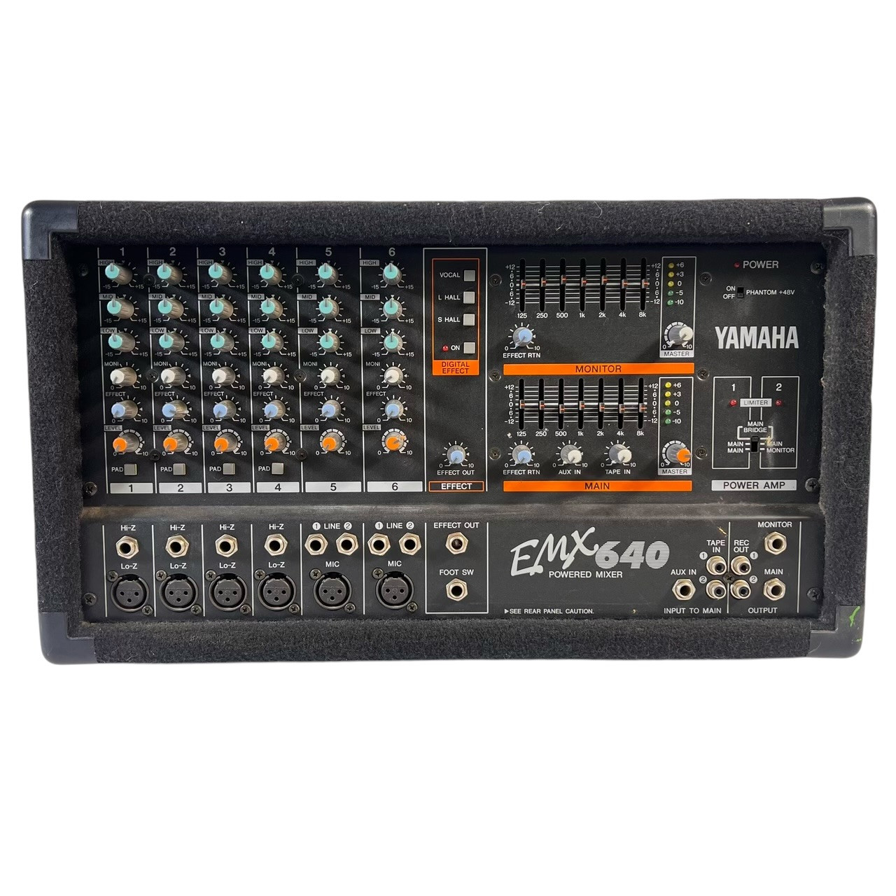 Used Yamaha EMX640 Powered Mixing Head