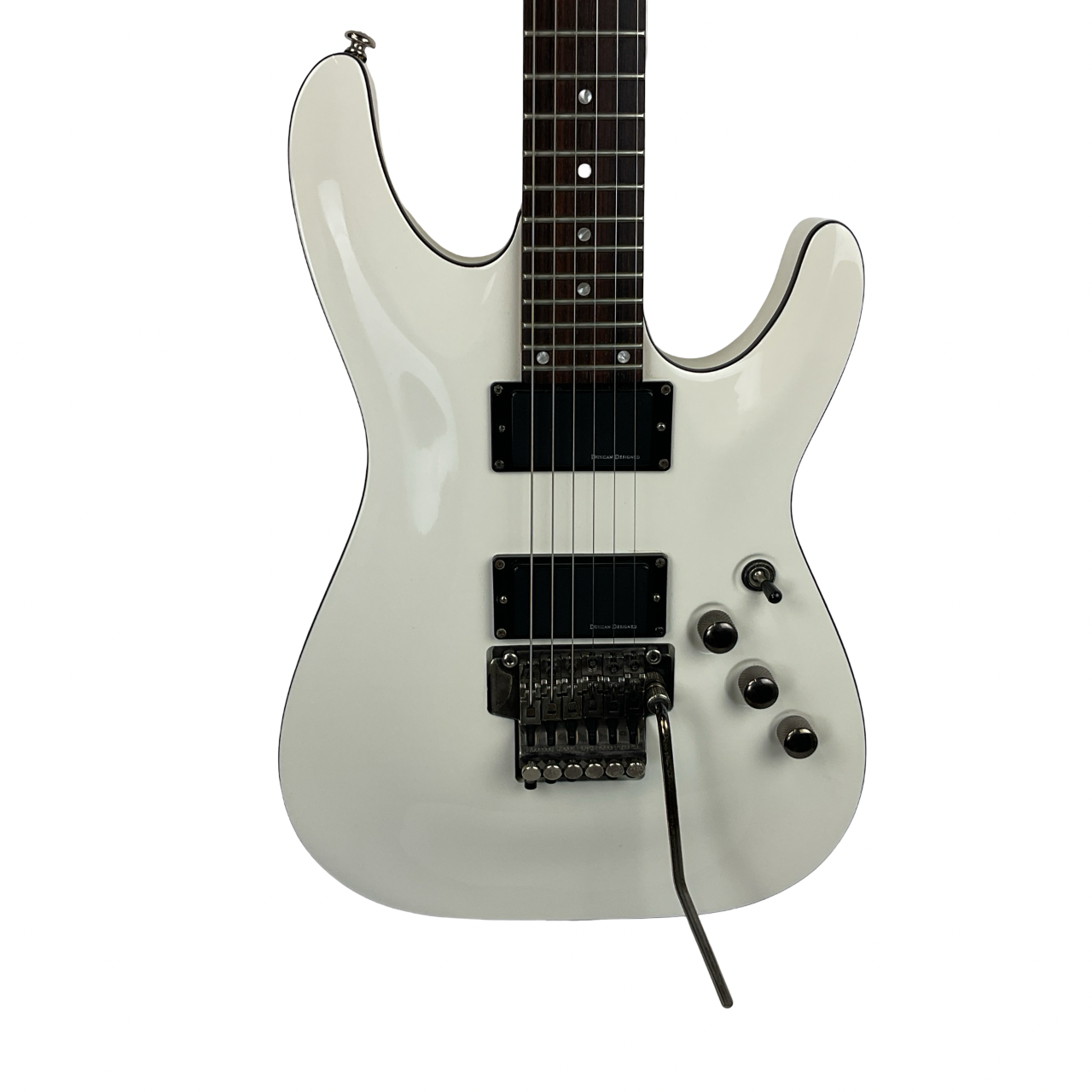 Used Schecter HELLRAISER C-1 FR Super S Electric Guitar White 6-String