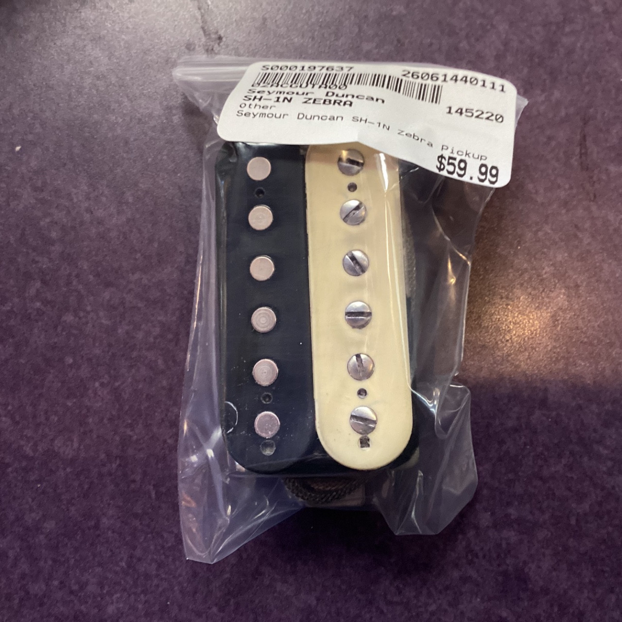 Used Seymour Duncan SH-1N ZEBRA Guitar Pickup