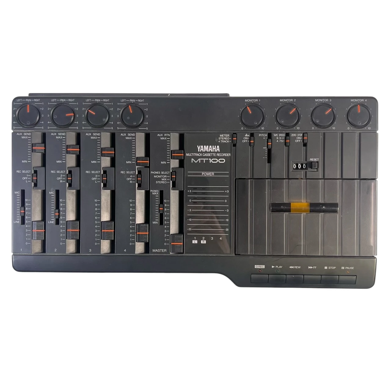 Cassette Multitrack Yamaha MT4X 4CH Multitrack Cassette Recorder Analog Mixer 4-Track Tested  JAPAN