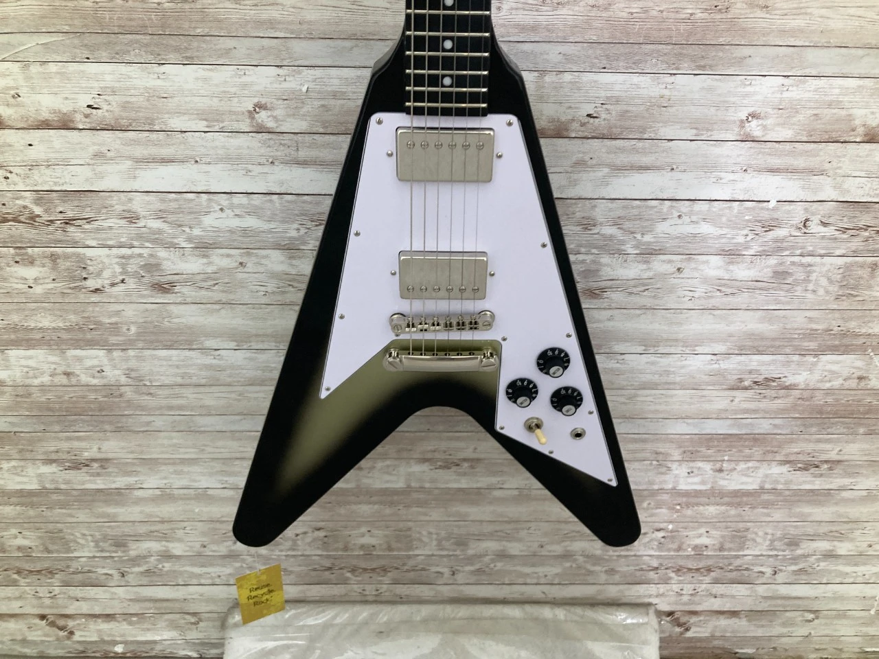 Used Epiphone 70S FLYING V Pointy Electric Guitar Silver Burst 6