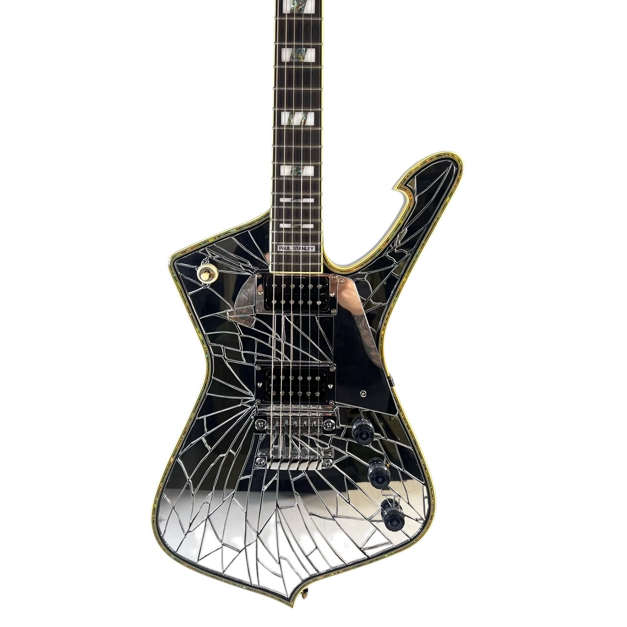 Used Ibanez PS1CM PAUL STANLEY CRACKED MIRROR ICEMA Pointy