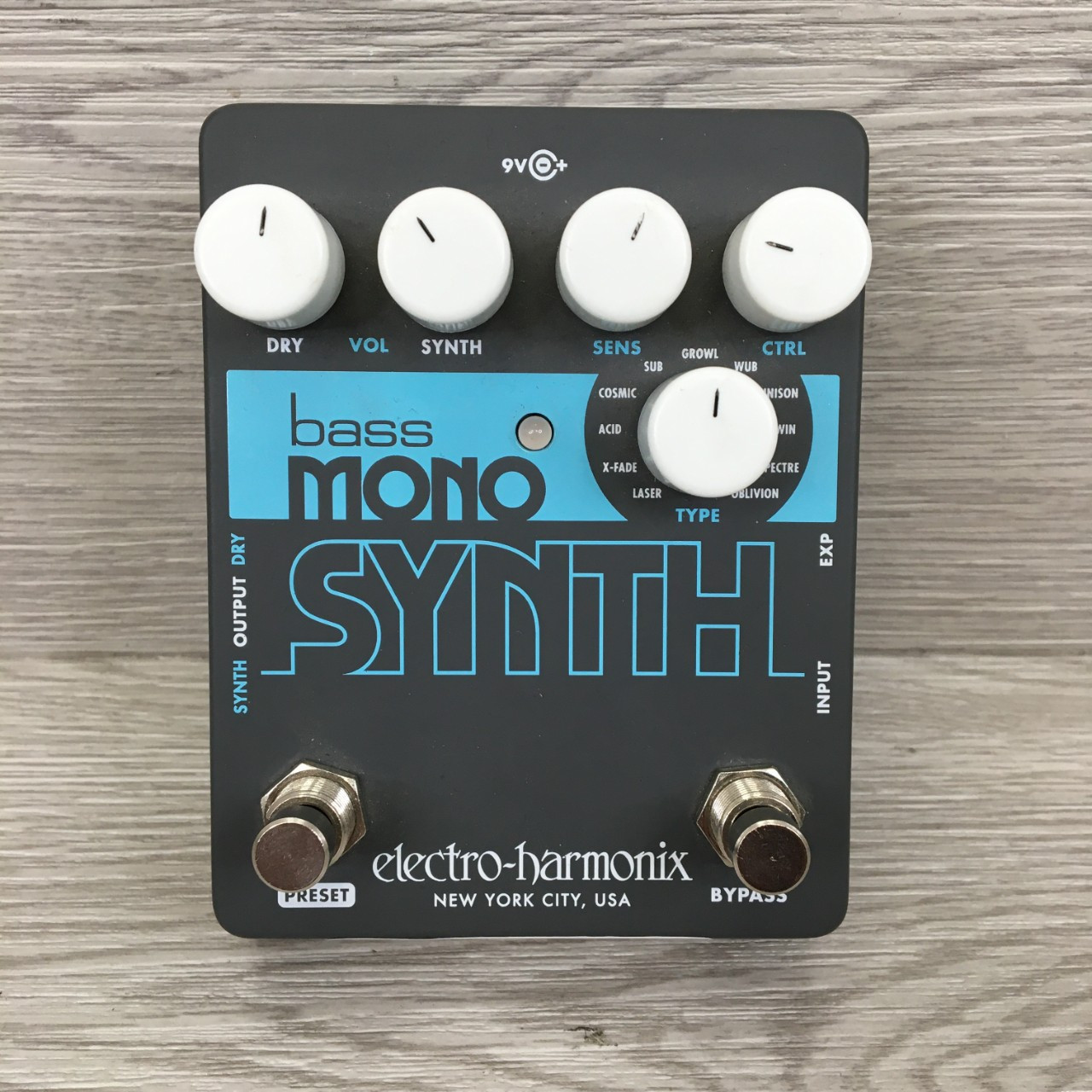Used Electro Harmonix (E/H) BASS MONO SYNTH Synthesizer Pedal