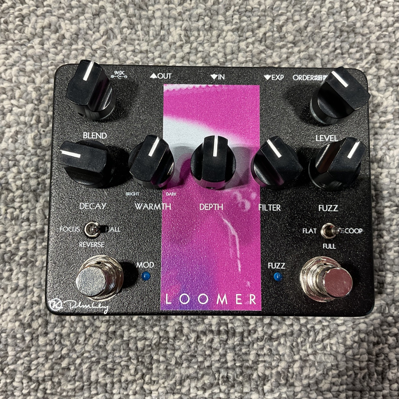 Used KEELEY LOOMER REVERB FUZZ Guitar Pedal