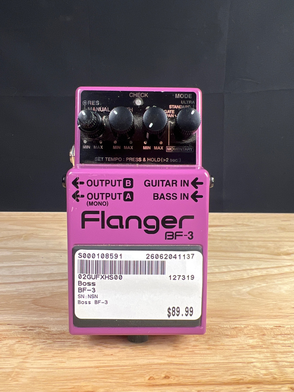 Used Boss BF-3 Flanger Pedal