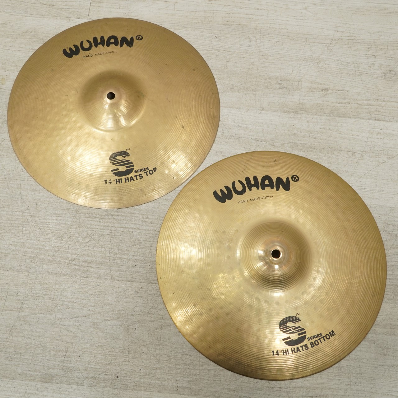 Used Wuhan S Series Hi Hat Cymbals 14 - Inch