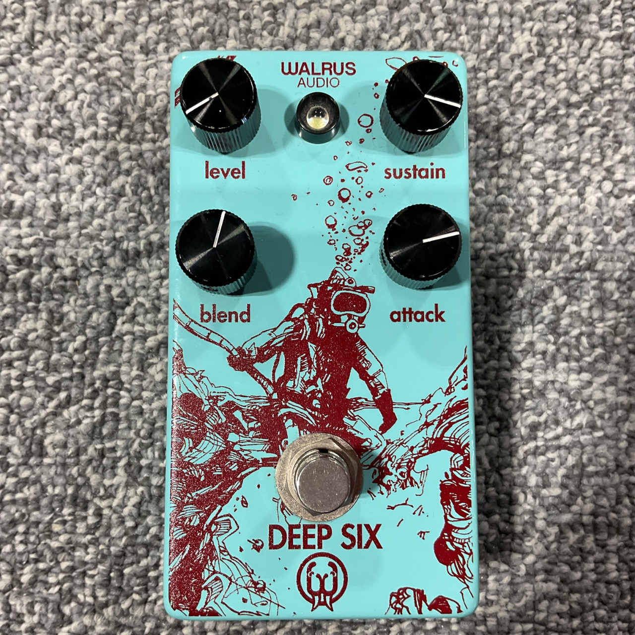 Used WALRUS AUDIO DEEP SIX V1 Guitar Compressor Pedal